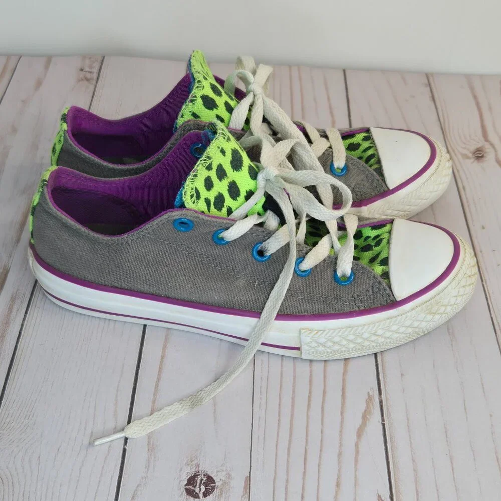 Converse Chuck Taylor All Star Double Tongue | Charcoal | Junior Size 2
